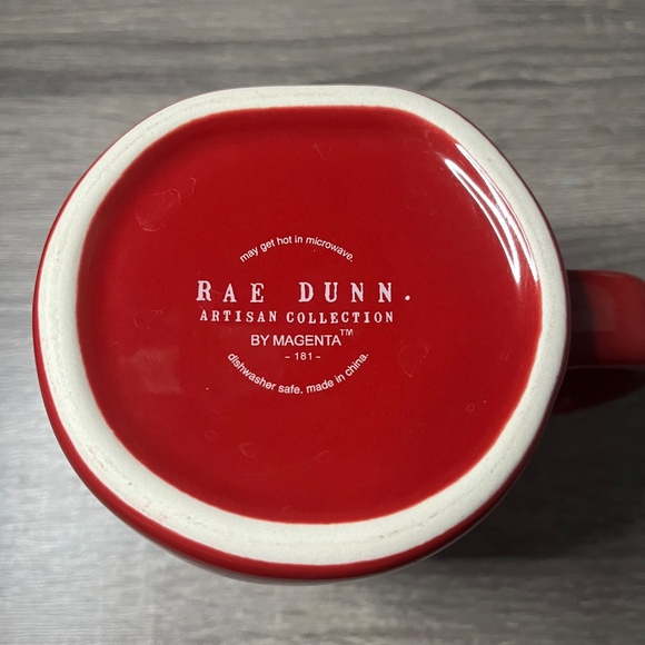 Rae Dunn “Happy Holla Days” Ceramic Coffee Mug Red Microwave & Dishwasher Safe - Picture 7 of 7